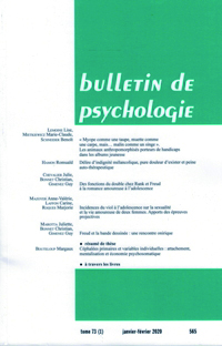 Bulletin de psychologie
