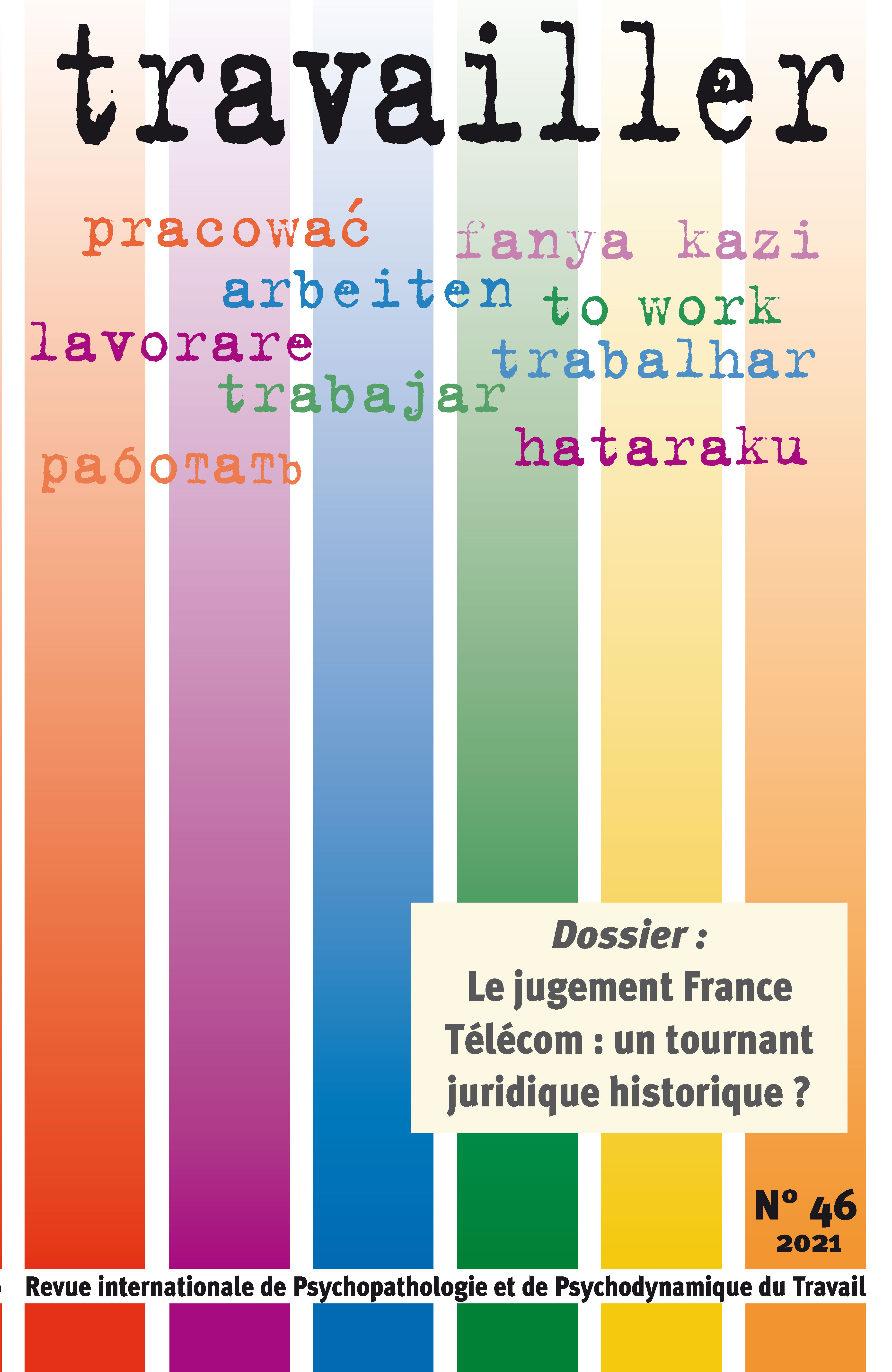  Travailler  Dossier « Le jugement France Télécom : un tournant juridique historique ? »