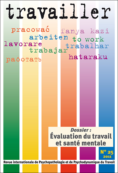 Travailler Dossier « Évaluation du travail et santé mentale »