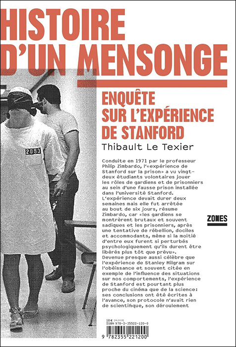 Histoire d’un mensonge. Enquête sur l’expérience de Stanford