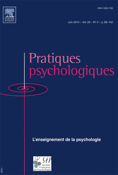 Pratiques psychologiques. Dossier « L’enseignement de la psychologie »