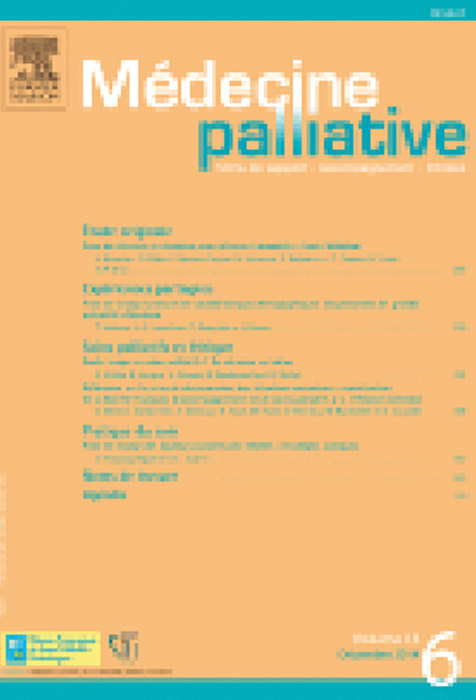 Médecine palliative n° 13