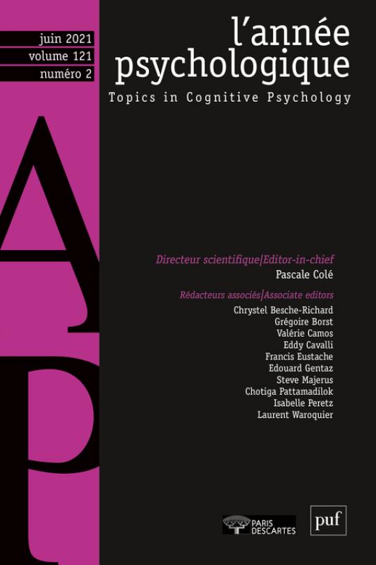 L’année psychologique n° 121-2