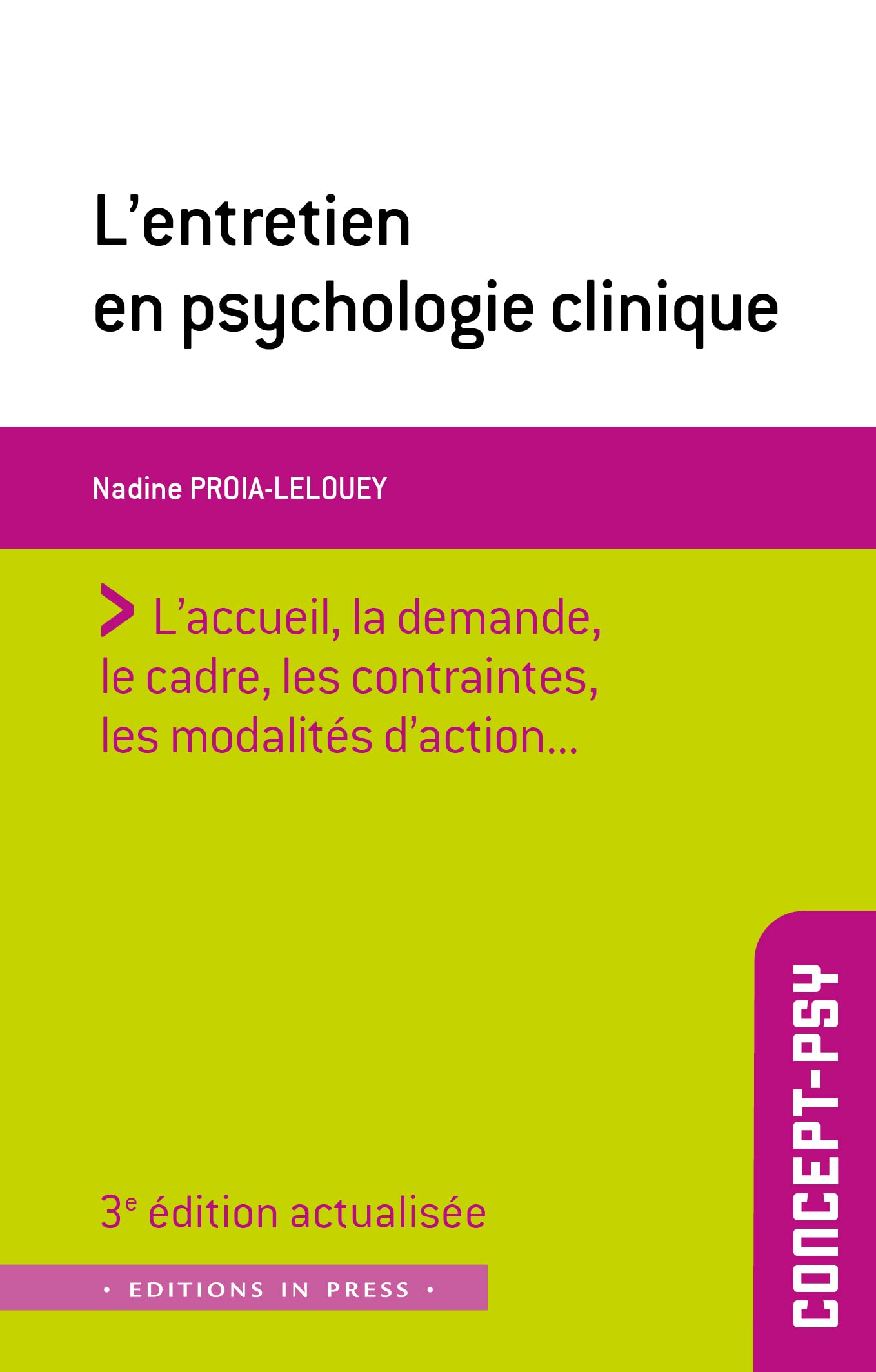 L’entretien en psychologie clinique