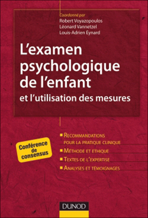 L’examen psychologique de l’enfant et l’utilisation des mesures