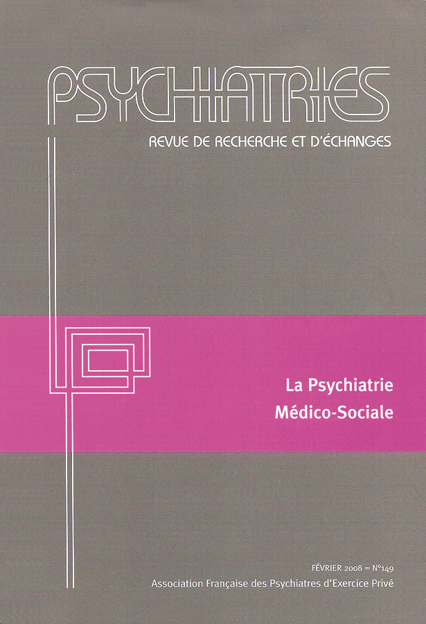 Psychiatries. Revue de recherche et d’échanges Psychiatries. Revue de recherche et d’échanges