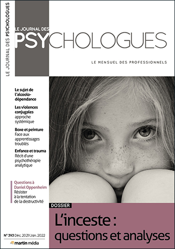 Le Journal des psychologues n°393 Décembre - Janvier 2022