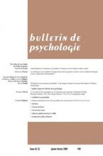 Bulletin de psychologie n° 499-62 (1)