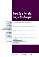 Bulletin de psychologie. Dossier « Actualité des pratiques des psychologues cliniciens »