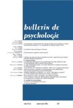  Bulletin de psychologie n° 575