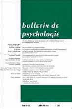 Bulletin de psychologie. Dossier « Psychologie clinique des groupes et des médiations thérapeutiques, de l’institution et du lien social »
