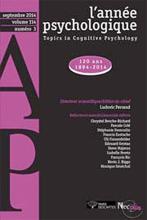 L’année psychologique. Dossier « 120 ans. 1894-2014 »