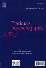 Pratiques psychologiques. Dossier « La psychologie communautaire »