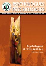 Psychologues et psychologies. Dossier « Psychologues et santé publique – Première partie » 