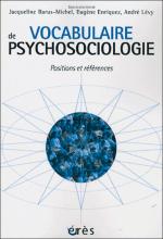 Vocabulaire de psychosociologie. Positions et références